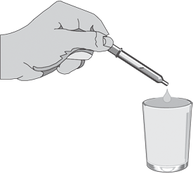 Drikkeglas og pipette